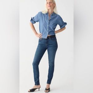 J Crew 9” high rise toothpick Vista wash women’s jeans size 29
